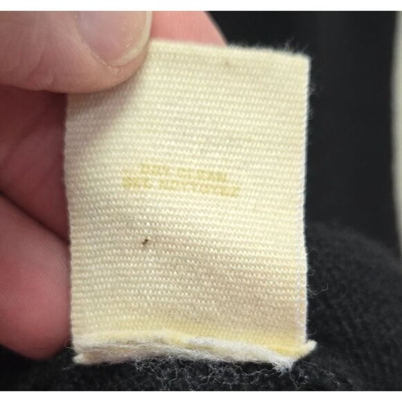 Free People Wool Black Long Sleeve Knit Tunic Floral Embroidered Henley Button P - Picture 7 of 13